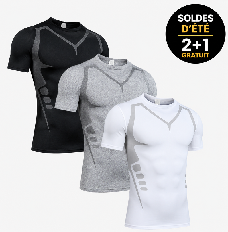 ShapeCurve™ T-shirt | Maintien complet • Discret sous une chemise