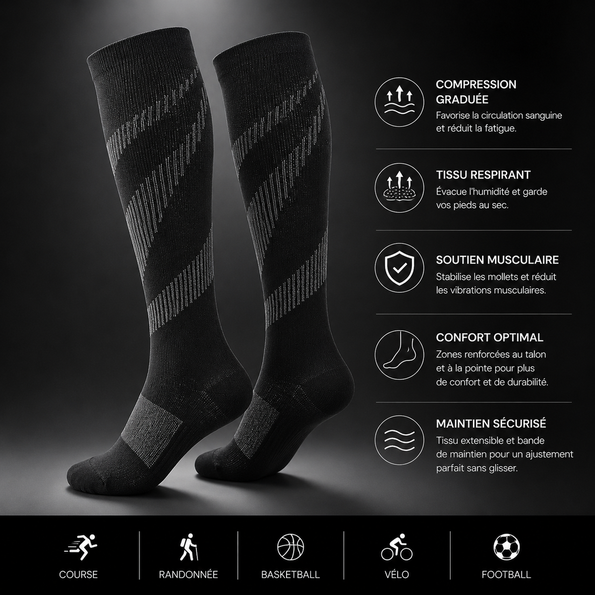 ShapeUniq Compression Socks